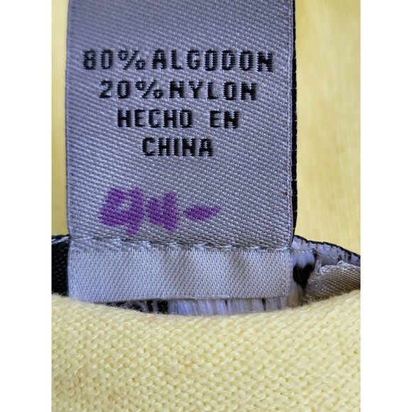 Designers Originals Vintage Embroidered Cardigan Yellow Petite Size Large - Picture 6 of 7